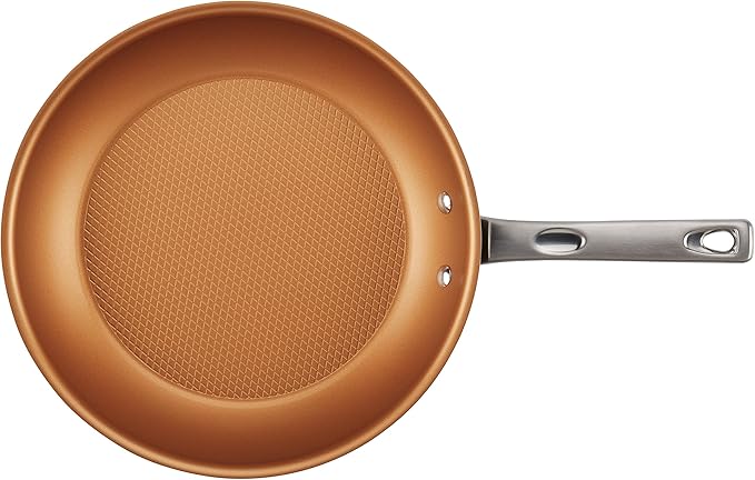 Ayesha Curry Home Collection Nonstick Frying Pan / Fry Pan / Skillet - 11.5 Inch, Brown
