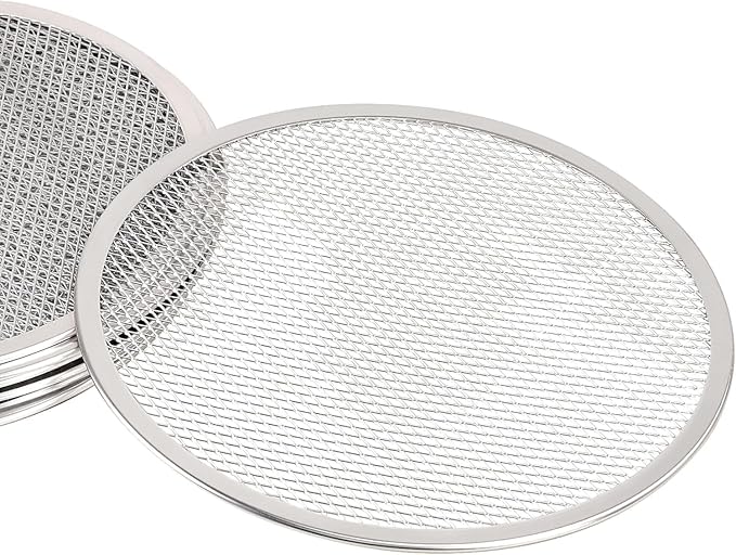 Fonteme 11-inch Aluminum Pizza Screen | Commercial Grade Pizza/Baking Screen for Oven | Pizza Baking Tray for Home And Restaurant | Round, Aluminum, 11-inch [1PK]