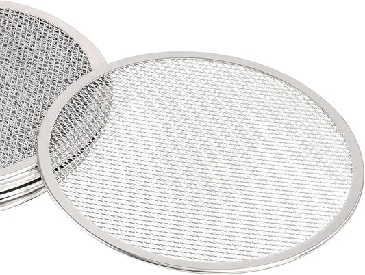 Fonteme 13-inch Aluminum Pizza Screen | Commercial Grade Pizza/Baking Screen for Oven | Pizza Baking Tray for Home And Restaurant | Round, Aluminum, 13-inch [1PK]
