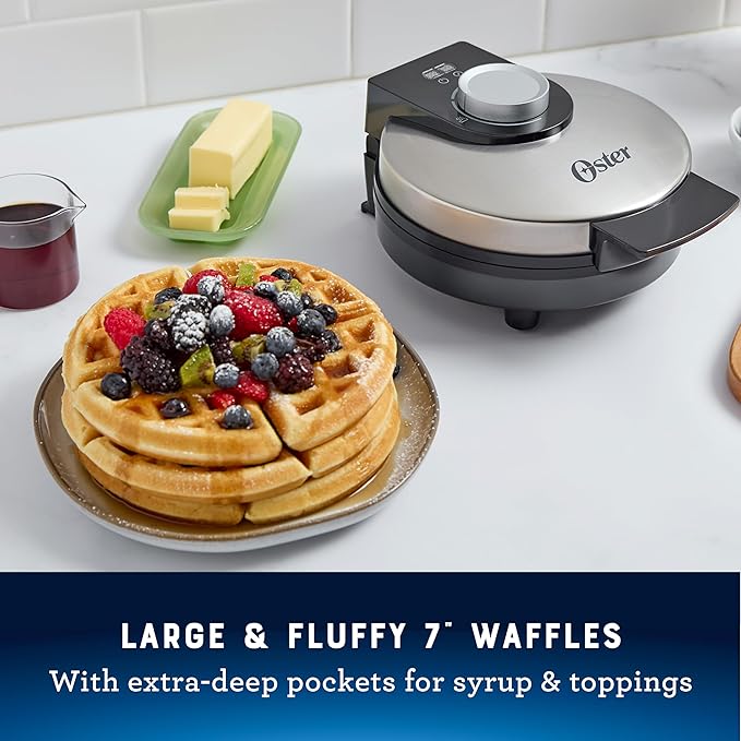 Oster® Nonstick Belgian Waffle Maker, Nonstick Ceramic Waffle Iron