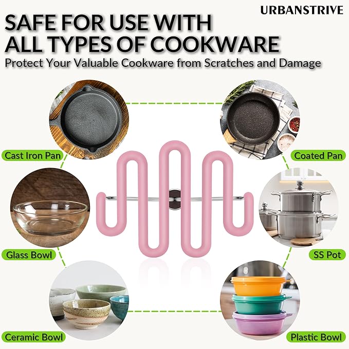 Urbanstrive Non-Scratch Silicone Potato Masher Kitchen Tool, Potatoes Masher Potato Masher Stainless Steel Wrapped In Premium Silicone, Potato Smasher, Pink