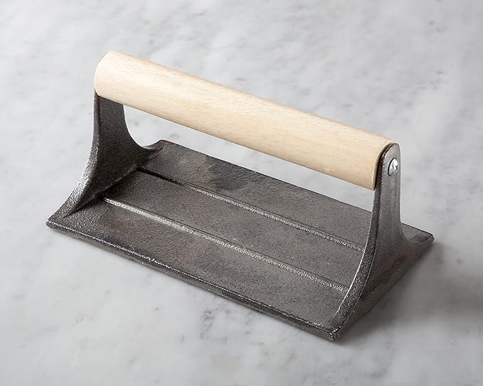 Outset Bacon Press, 6.75 Inches, Metallic