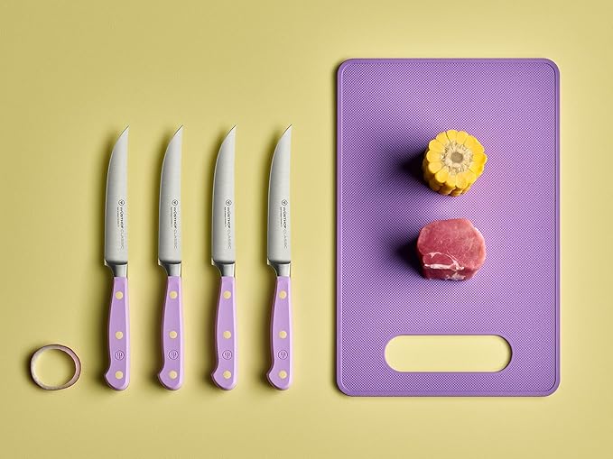 WÜSTHOF Classic Purple Yam 4 Piece Steak Knife Set