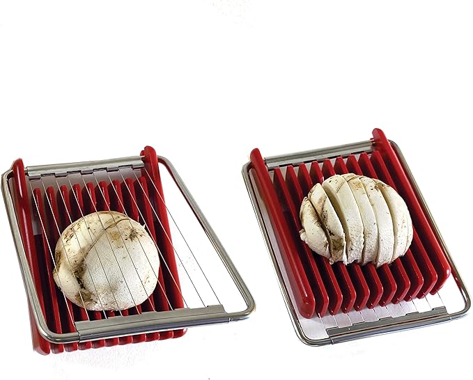 Norpro Dual Sided Flip N'Slice Slicer, Red, 4.25" x 3.25" x .88"