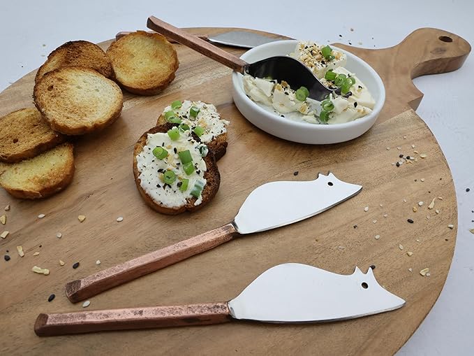 INOX artisans Plateau Ratoncito Cheese Spreader/Knife 4 Pc. Set