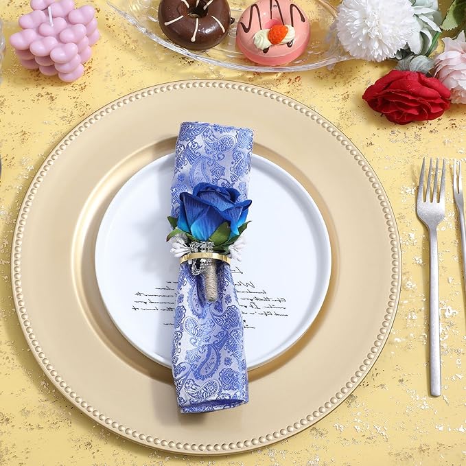 150Pcs Gold Napkin Rings Bulk, Elegant Thanksgiving & Fall Napkin Rings, Servilleteros para Mesas for Weddings, Parties, Dinners