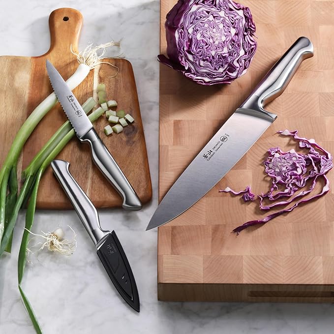 Cangshan Sanford Series 1027174 German Steel 3-Piece Knife Starter Set with Sheaths
