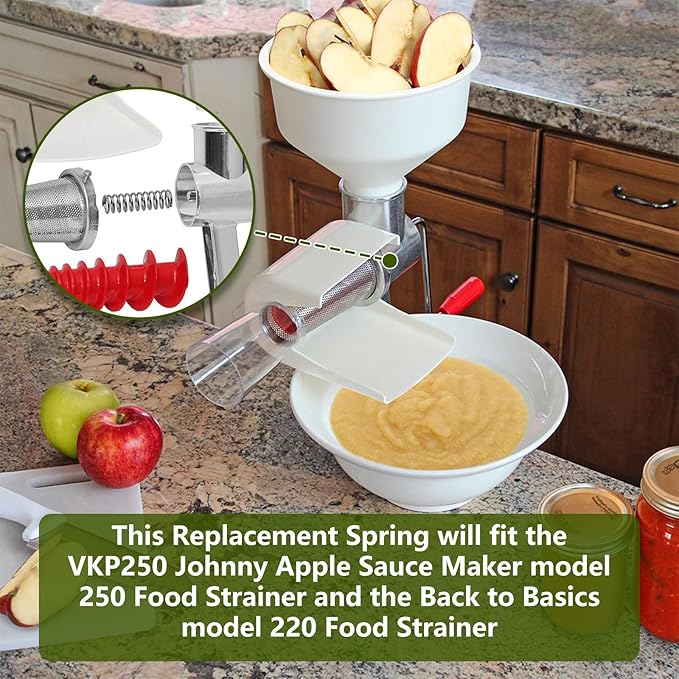 VKP250 Spring Compatible with Victorio Food Strainer, Replacement for Johnny Apple Sauce Maker Spring, Model 250 Clamp Based Food Strainer Spring