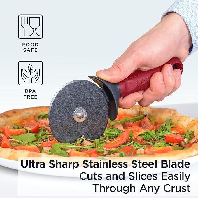 Deiss PRO Lemon Zester Deiss PRO Premium Swivel Vegetable Peeler Deiss Lux Heavy Duty Pizza Cutter With Wheel Slicer
