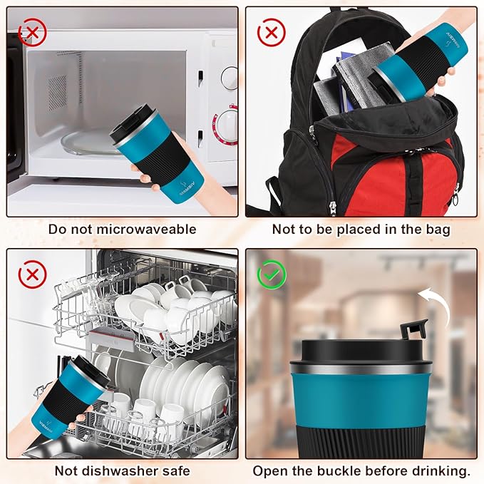 MOMSIV 17oz Travel Mug, Insulated Coffee Cup with Leakproof Lid, Vacuum Stainless Steel Double Walled Reusable Tumbler for Hot and Cold Water Coffee and Tea In Travel and Car