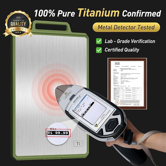 2 Packs Pure Titanium Cutting Boards for Kitchen Chopping Board Butcher Block 2 in 1 Titanium PP Great Grandma Christmas Xmas Birthday Gifts Ideas Grandmother Gigi Granny Nana Glamma
