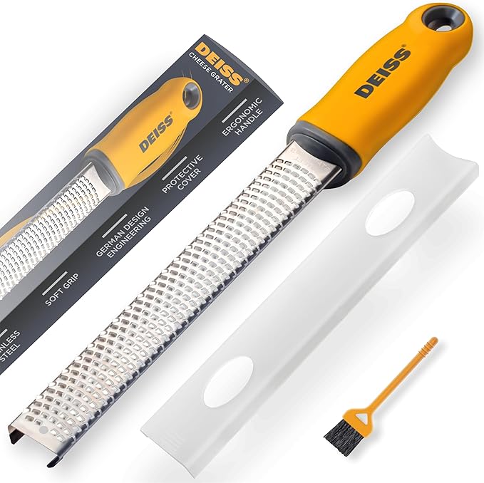 Deiss PRO Citrus Zester & Cheese Grater and Deiss PRO Apple Slicer and Corer with Cutting Base