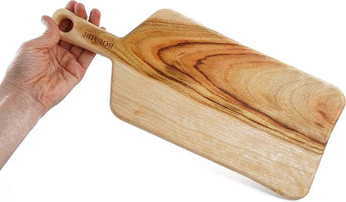 BOUMBI Fragrant Camphor Laurel Wood Reversible Cutting Board ((15.7x6.3x0.55 inches) paddle)