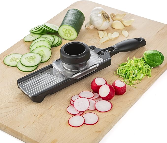 PL8 Professional Thin Slicer – Adjustable Stainless Steel Mandoline for Precision Slicing of Garlic, Radishes, Carrots, Cucumbers, and More