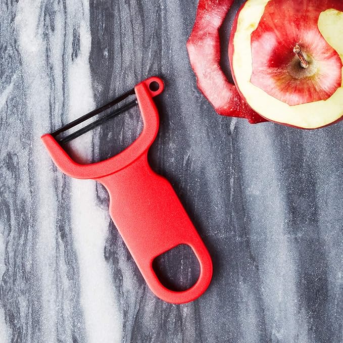 Mercer Culinary Y Swiss Peeler, Red (Pack of 2)