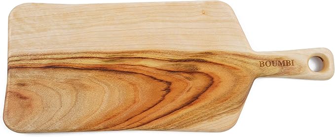 BOUMBI Fragrant Camphor Laurel Wood Reversible Cutting Board ((15.7x6.3x0.55 inches) paddle)