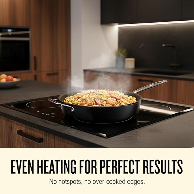 Alva Maestro 9-Piece Ceramic Cookware Set – Nonstick & No PTFE, PFOA, PFAS for Safe, Healthy Cooking – Oven & Induction Safe for Fast Even Heat, Effortless Cleanup, Durable Designed to Last