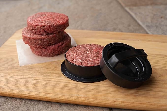 Stuffed Burger Press Kit, 3 in 1 Heavy Duty Non-Stick Patty Molds, Easily Make the Perfect Burger, Stuffed Burger or Sliders