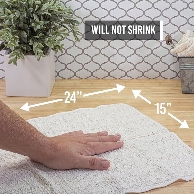 Old Fashion 100% Cotton Kitchen Towels - Set of 2-24"x15" (Yellow/White)