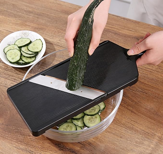 Generic Cabbage Slicer,Large Cabbage SlicerFluffy Shop Finish,for Ultra-Thin Julienne in Time,Adjustable Mandoline Food Slicer for Kitchen Wide with Safety Holder, Yeuiba06 (Big)