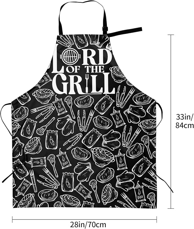 Apron with Pockets Aprons for Women Men Kitchen Chef Apron for Cooking Gardening Server Waitress Painting