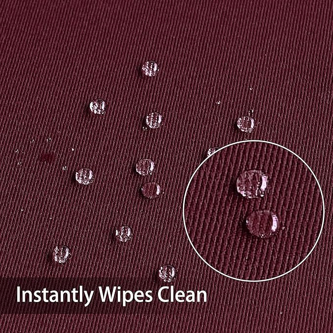 Obstal 210GSM Rectangle Burgundy Tablecloth, Christmas Decorations Table Cloth Waterproof, Table Cover Protector for Holiday Party Use (Burgundy,54 x 78 Inch)