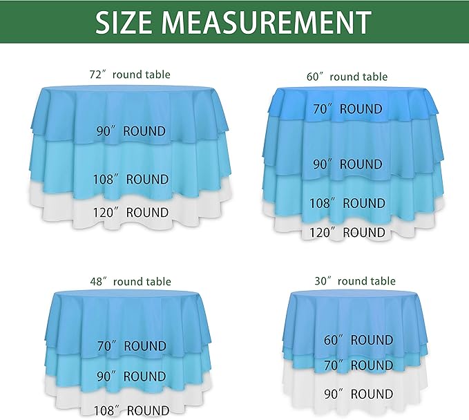 Obstal 210GSM Round Table Cloth, Water Resistance Microfiber Tablecloth, Decorative Fabric Circular Table Cover for Outdoor and Indoor Use (Chocolate, 108 Inch Diameter)