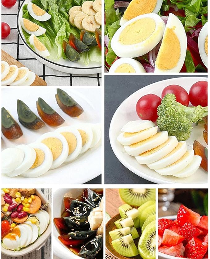 3 in-1 Egg Slicer for Hard Boiled Eggs, 3 Way Egg Cutter Multifunction Kitchen Accessories Food Slicer for Strawberry Mushroom Grape Cherry Tomato