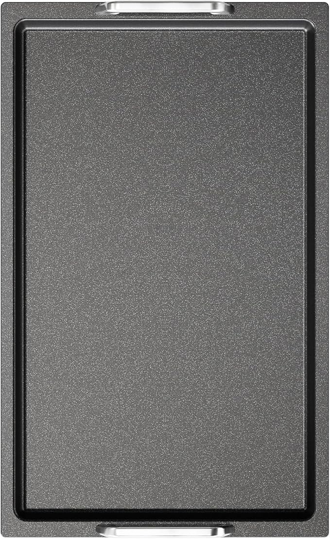 AMT Gastroguss The "World´S [.]" Professional Grill Plate, 53 x 33 cm, 2 cm deep, Stainless Steel Handles, die-cast Aluminium, Non-Induction, Lotan® Non-Stick Coating, AMZN-25333-G-US