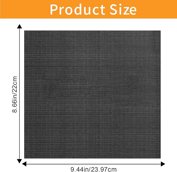 GWYSY Reusable Liners for Toaster Oven Air Fryer 8.66×9.44 Accessories Compatible with Instant 10QT Air Fryer 4PCS Non-Stick Mats for Baking