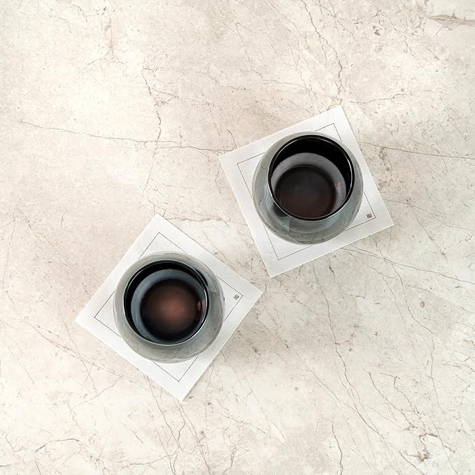 Restaurantware-Vetri 15 Ounce Wine Glasses, 6 Dishwashable Stemless Wine Glasses - No Lead, Durable, Blue Glass Stemware, For Home, Bar, Or Restaurant, Serve Merlot, Chardonnay, Or Bordeaux