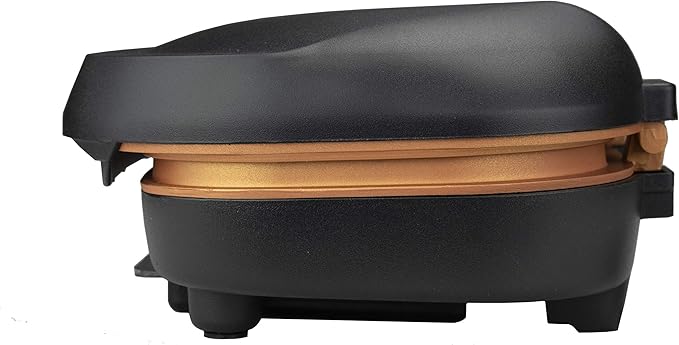 2-Serving Nonstick 750-Watt Indoor Electric Copper Grill and Panini Press