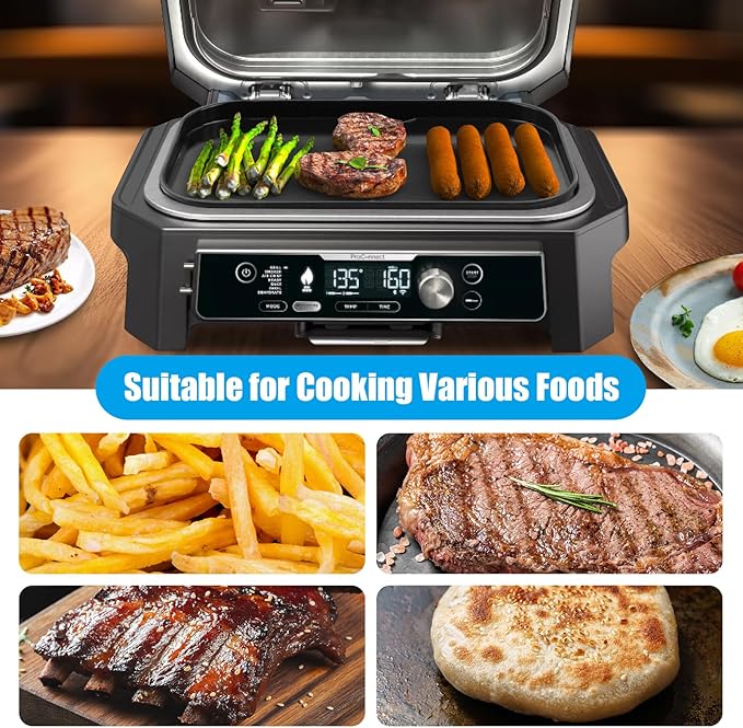 Grill Griddle Plate for Ninja Woodfire OG951 OG850 OG952 Grill Accessories, XSKGRIDLXL Non-Stick Flat Top Griddle Pan for Ninja Woodfire OG800 OG900 Series