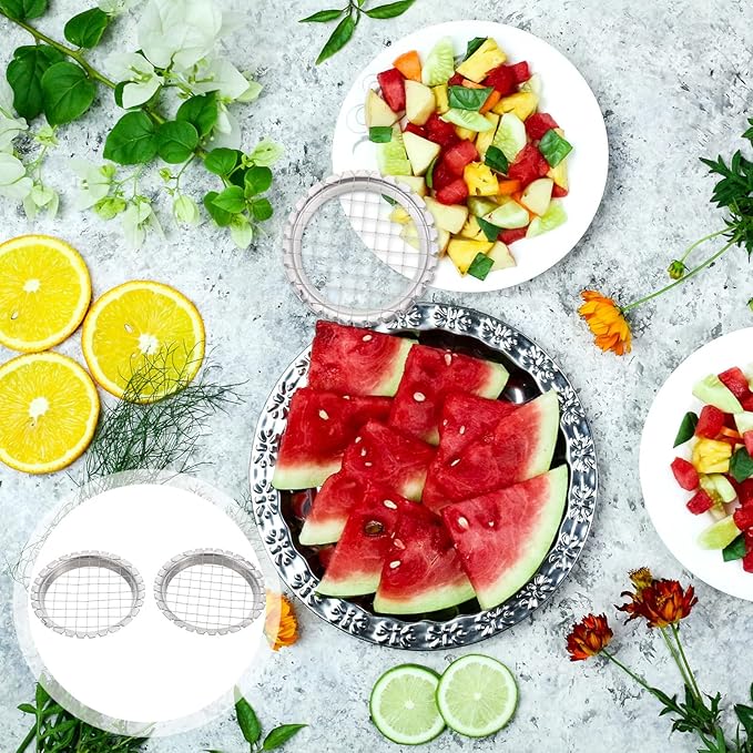 4pcs Stainless Steel Egg Chopper Hard Boiled Wire Egg Slicer Fruit Salads Cutter Potato Cutter Tomato Cutter Fruit Cube Cutters