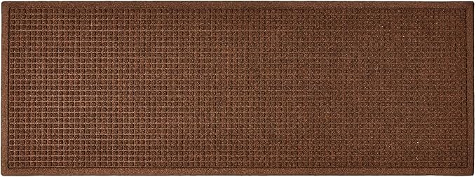 Hudson Exchange (22"x60", Dark Brown) Waterhog Fashion Runner Floor Mat
