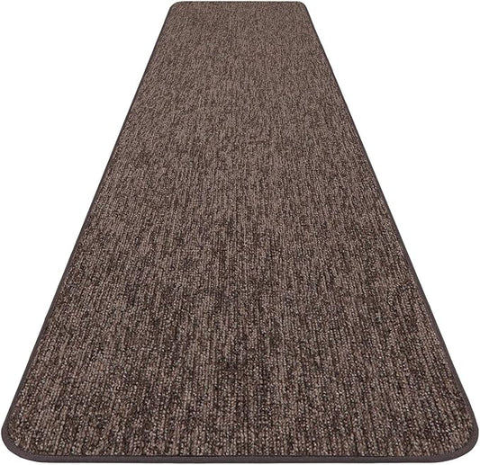 House, Home and More Skid-Resistant Carpet Runner - Pebble Gray - 18 Feet X 36 Inches