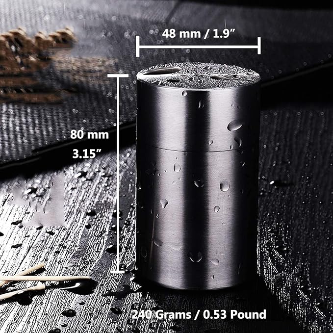 Mu&Ti Premium Stainless Steel Toothpick Holders Set - SUS304 Glossy, Elegant Cylinder Design (Glossy)