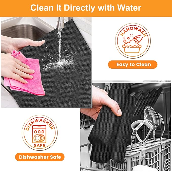 GWYSY 4-Pack Fiberglass Air Fryer Mats 11.81"x12.4" For Ninja SP101/SP201/SP301/DCT401/DCT402 Compatible Oven Liners for Bottom of OvenReusable & Heavy-Duty for Even Cooking
