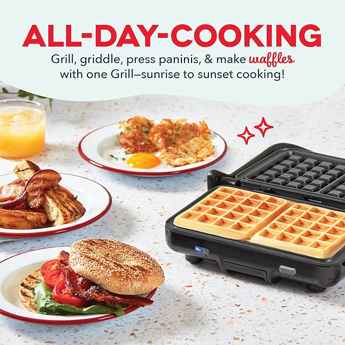 Double Waffle 2-Plate Pack for MultiMaker® Flex Press Grill System