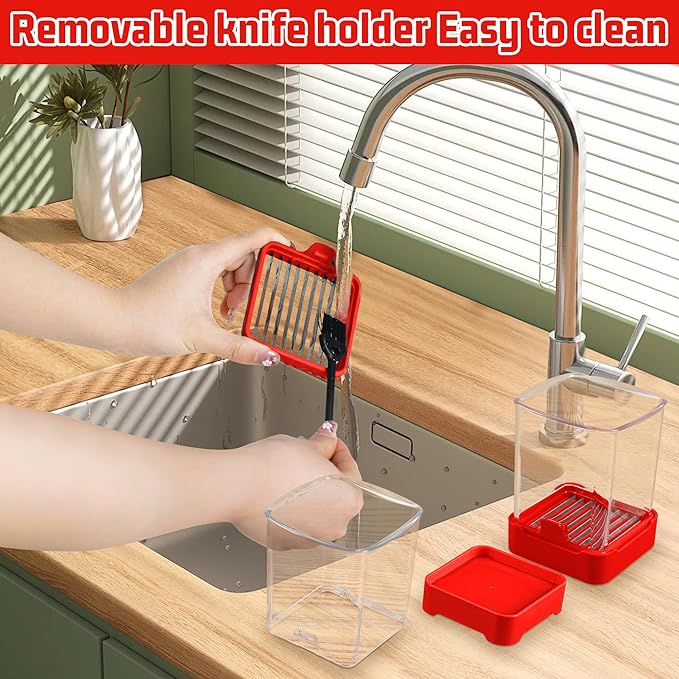 3-in-1 Strawberry Banana Egg Slicer Cup | Detachable Fruit Cutter with Push Plate for Effortlessly Safe Slicing | Quick Meal Prep & Snacks Kitchen Gadget (Red)