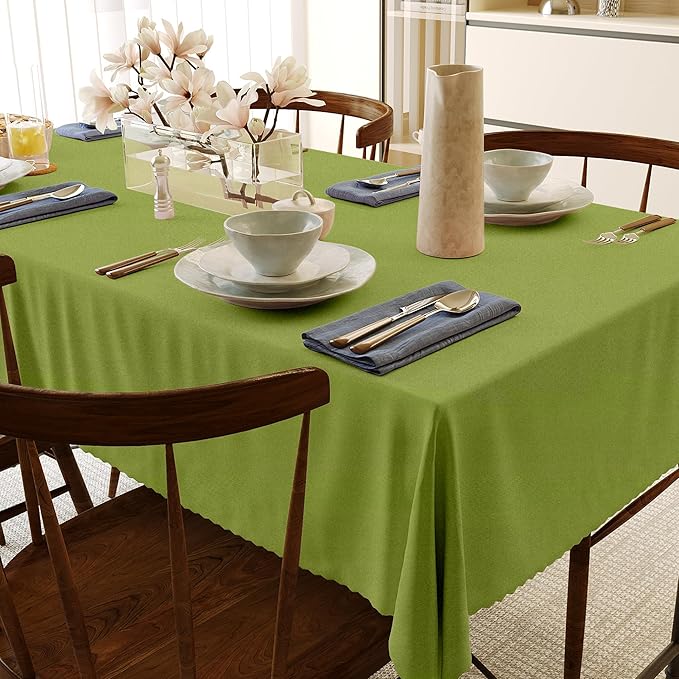 HX&OD Rectangular Tablecloth Cationic Fabric Waterproof Stain Resistant Wrinkle-Resistant for Home/Decoration/Party/Buffet/Wedding/Dining Room/Camping