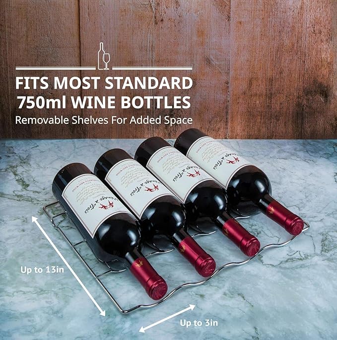 SCHMÉCKÉ 12 Bottle Compressor Wine Cooler Refrigerator w/Lock - Large Freestanding Wine Cellar For Red, White, Champagne or Sparkling Wine - 41f-64f Digital Temperature Control Fridge Stainless Steel