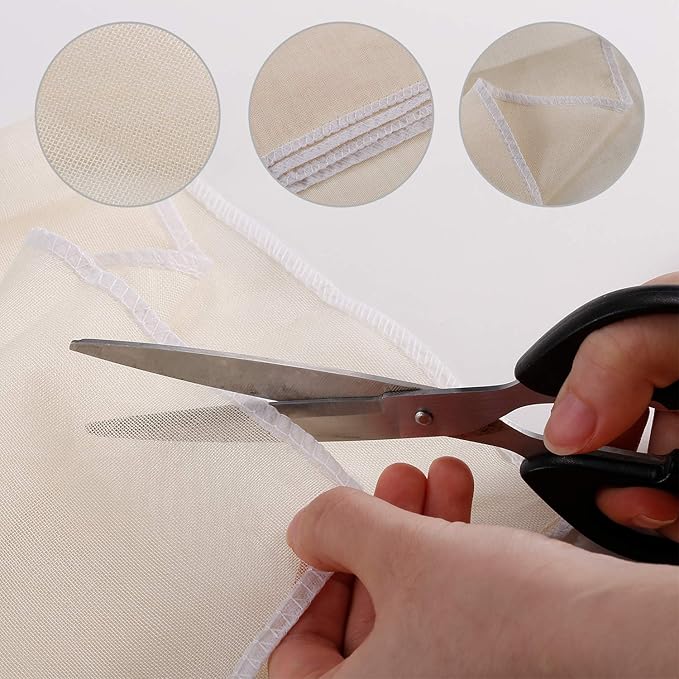 5 Pack Muslin Cloths Reusable for Straining, 100% Unbleached Pure Cotton Cheesecloth, Soft Square Cheese Clothes Weave Fabric Filter for Cooking, Baking (50 x 50 cm Food Strainer Cloth)