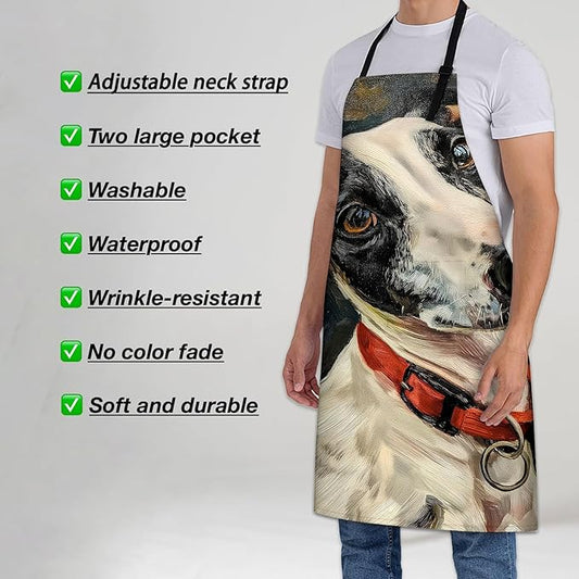 Rooster Apron for Women Men 28x33in, Kitchen Chef Aprons with 2 Pockets, Polyester, Chicken Apron