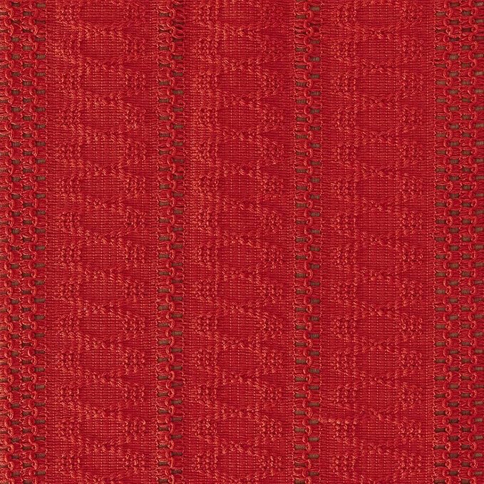 ZeeMart Macrame Style Boho Table Runner, Red Table Runners 90 Inches Long, Farmhouse Woven Home Decor, 12x90 Inch, Red