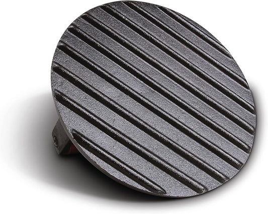 Jim Beam JB0158 Black Cast Iron Burger Press - 7'' Heavy Duty Burger Press with Solid Wood Handle
