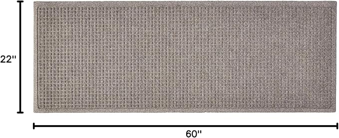 Hudson Exchange (22"x60", Medium Gray) Waterhog Fashion Runner Floor Mat