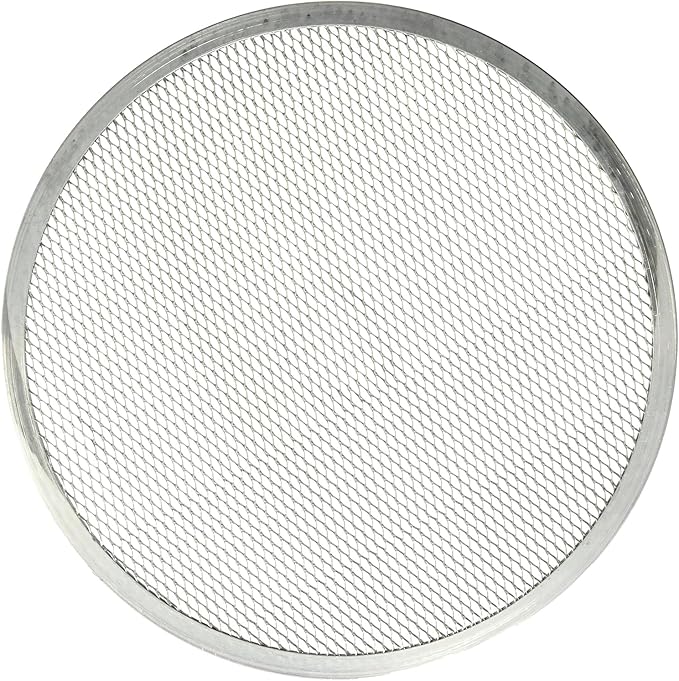 Fonteme 18-inch Aluminum Pizza Screen | Commercial Grade Pizza/Baking Screen for Oven | Pizza Baking Tray for Home And Restaurant | Round, Aluminum, 18-inch [1PK]