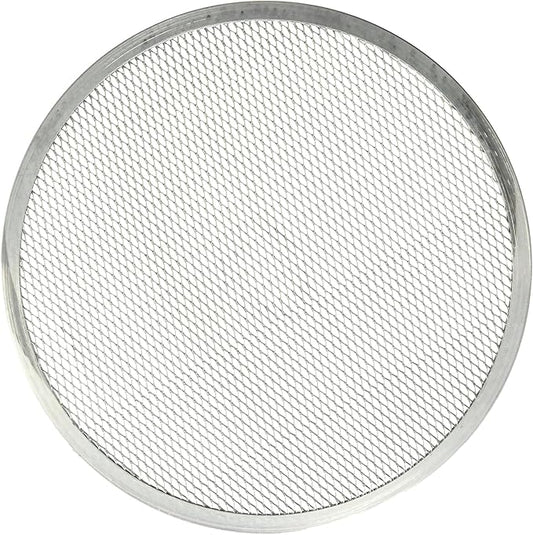 Fonteme 18-inch Aluminum Pizza Screen | Commercial Grade Pizza/Baking Screen for Oven | Pizza Baking Tray for Home And Restaurant | Round, Aluminum, 18-inch [1PK]