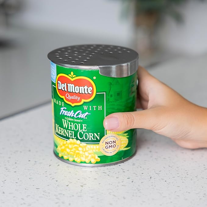 Fox Run Stainless Steel Tuna Can Strainer, Fits Cans Up To 4" Wide